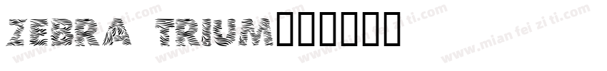 zebra trium字体转换